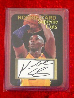 Kobe Bryant Facsimile Auto Supreme Cuts Card